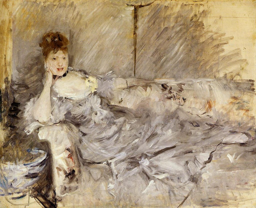 Berthe Morisot, Young Woman in Grey Reclining, 1879, private collection